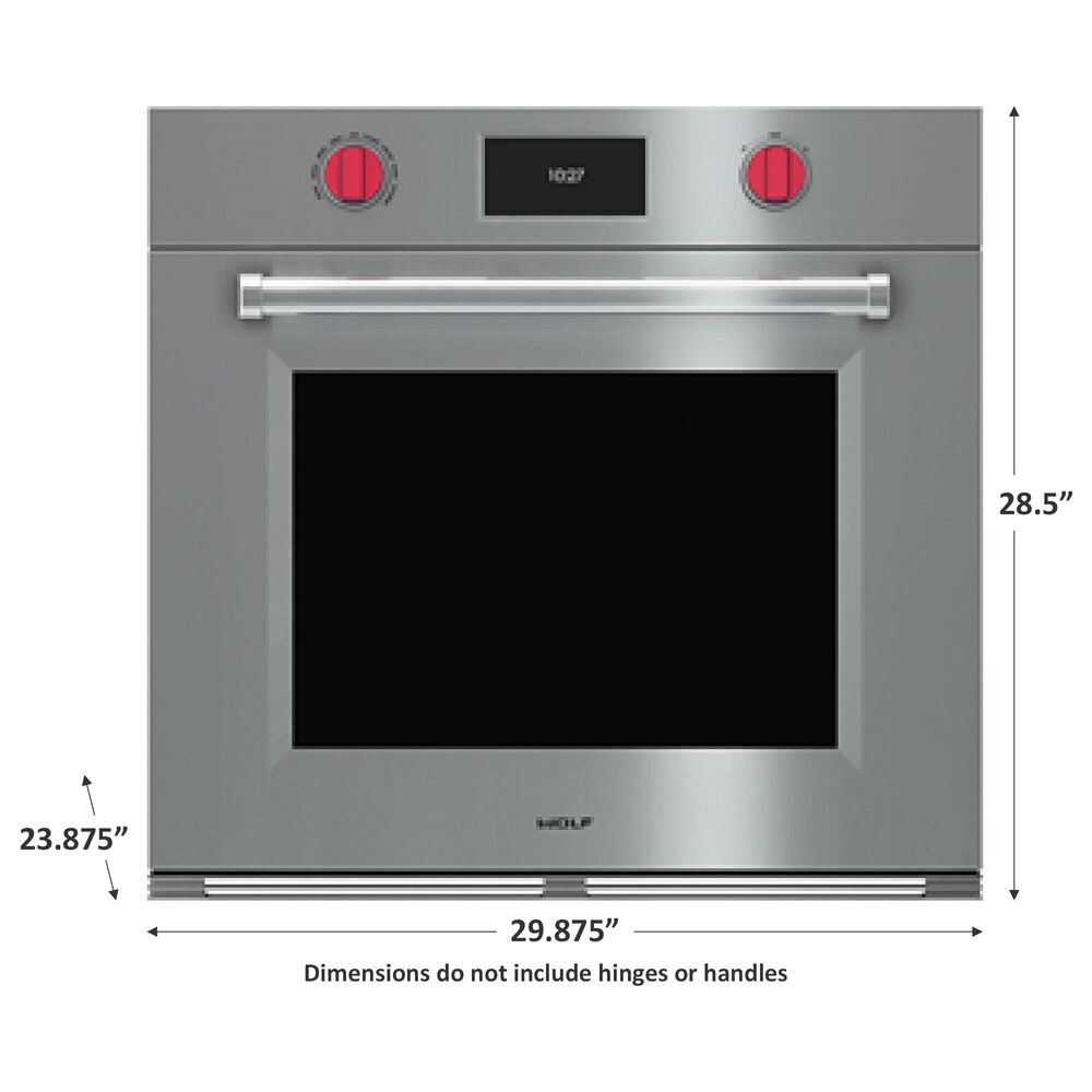 Wolf 30&quot; M Series Professional Built-In Single Electric Wall Oven with Convection in Stainless Steel, , large
