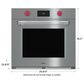 Wolf 30" M Series Professional Built-In Single Electric Wall Oven with Convection in Stainless Steel, , large