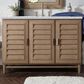 James Martin Vanities Portland 48" Single Bathroom Vanity in Whitewashed Walnut with 3 cm Carrara White Marble Top and Rectangular Sink, , large
