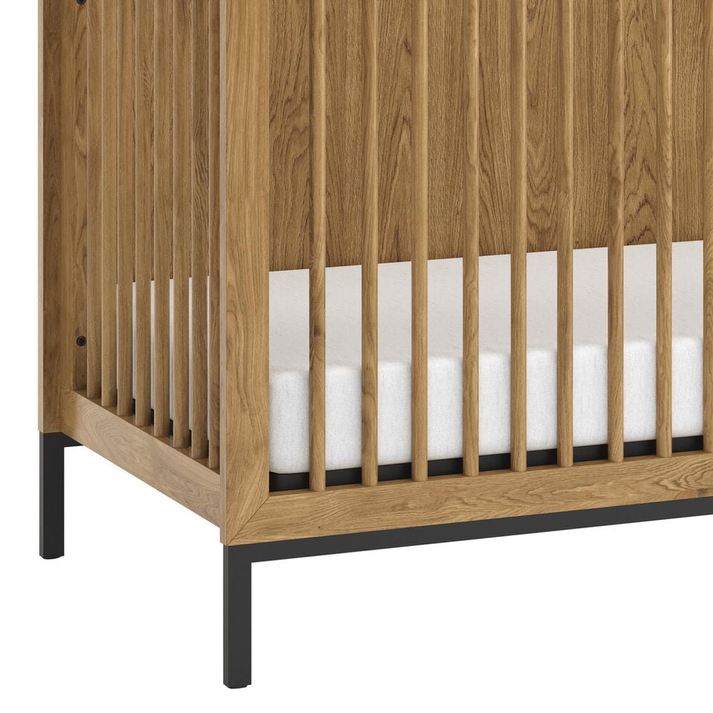 Eastern Shore Newport 4-In-1 Convertible Crib in Natural Oak, , large