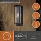 Vaxcel Burr Ridge 1-Light Outdoor Wall Sconce in Matte Black, , large
