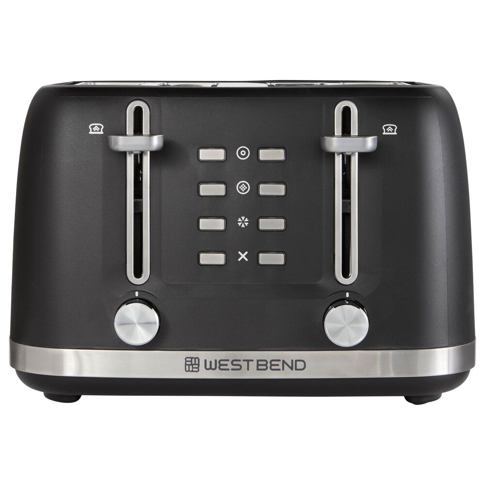 West Bend 4-Slice Toaster in Black, , large