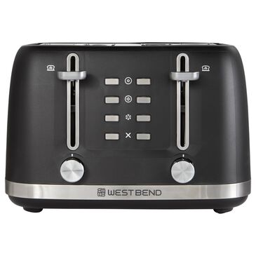 West Bend 4-Slice Toaster in Black, , large