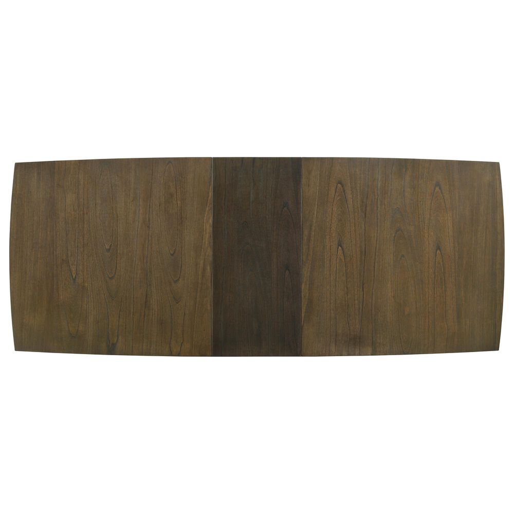 HOMLUX 88"W Rectangle Dining Table with Extension Leaf Modern in Vintage/Dark Walnut, , large