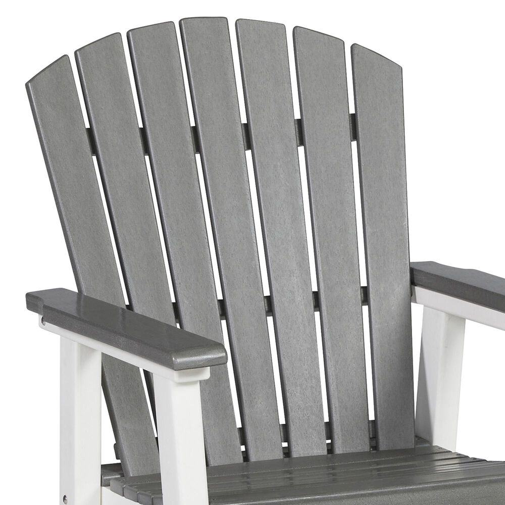 Ashley Transville Patio Counter Stool in Gray and White &#40;Set of 2&#41;, , large