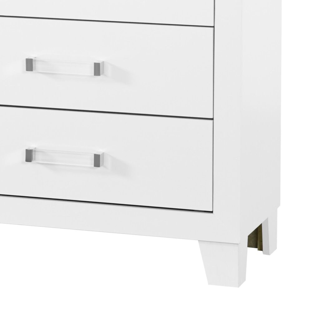 Global Furniture USA Luccia 6-Drawer LUCCIA Dresser in White, , large