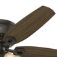 Hunter Builder Low Profile 52" Ceiling Fan with Lights in New Bronze, , large