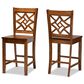 Baxton Studio Nicolette Counter Stool in Walnut Brown (Set of 2), , large