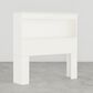 Lemoore Essential Twin Bookcase Headboard in Rockport White, , large