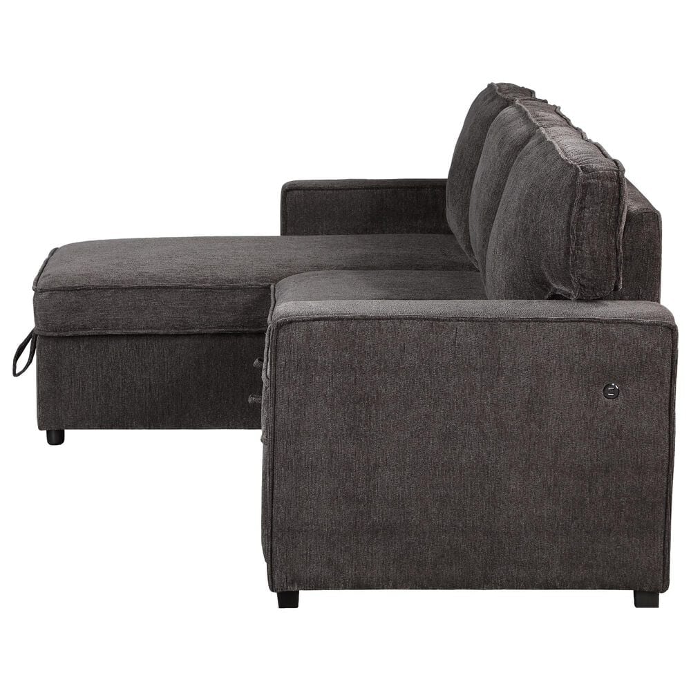 Global Furniture USA Pull-Out Sofa W/Reversible Chaise, , large