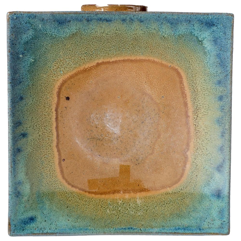 Alfresco Home Zen Large Patio Bird Bath in Aqua, , large