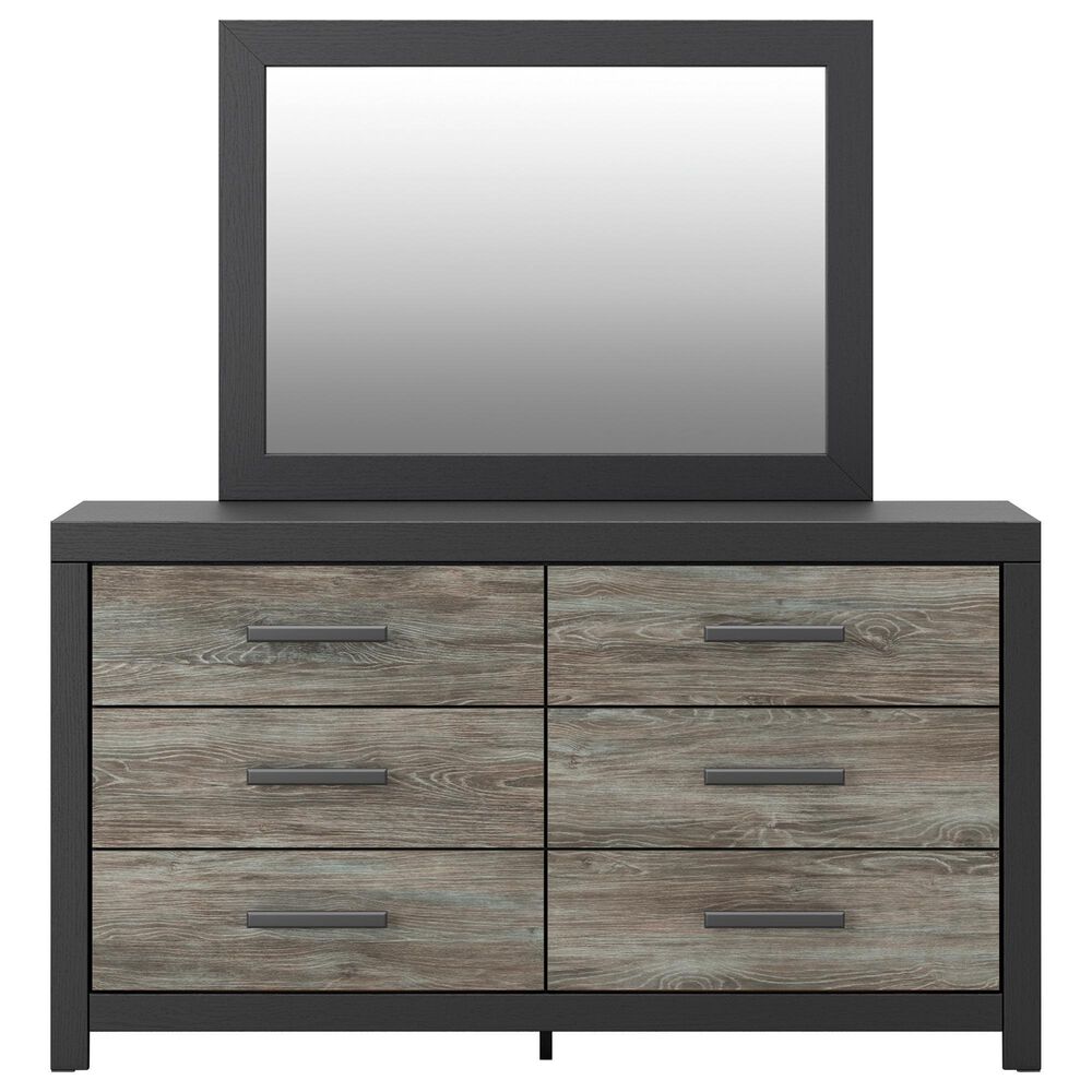 Ashley Broachmyn 4 Piece King Bookcase Bed Set in Black and Gray, , large
