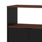 Dayton Mosholu 3-Shelf Accent Cabinet in Black/Nut Brown, , large