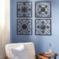 Maple and Jade 16" x 16" Rustic Wall Decor in Gold and Black (Set of 4), , large