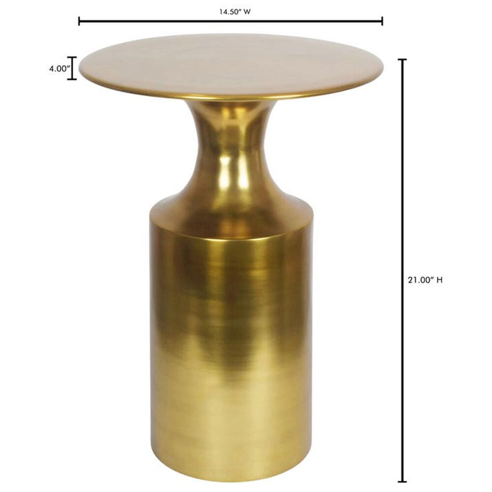 Moe&#39;s Home Collection Rassa Accent Table in Gold, , large