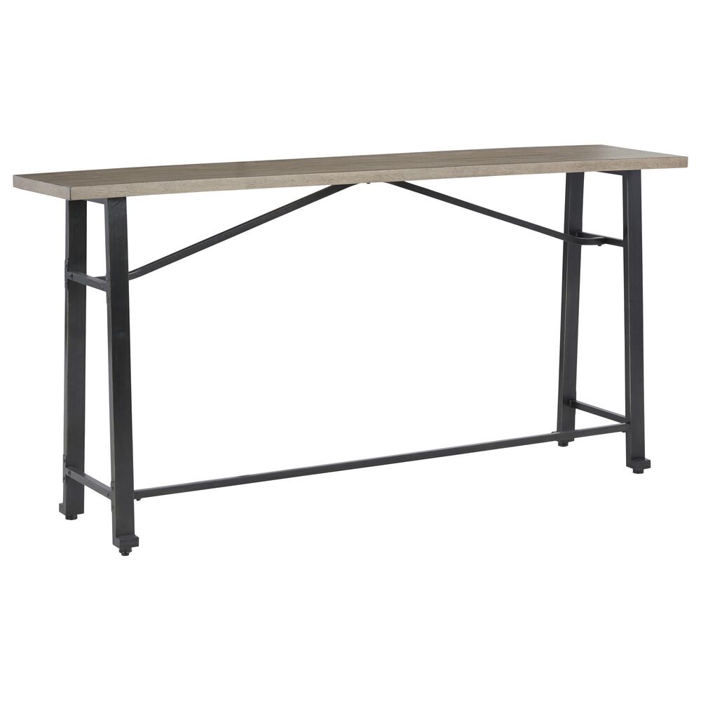 Ashley Lesterton Long Counter Table in Light Brown and Black - Table Only, , large