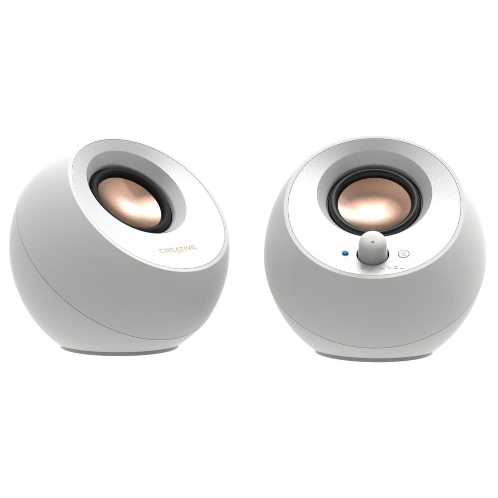 Creative Labs Pebble V3  2.0 USB-C Speaker with Bluetooth in White, , large
