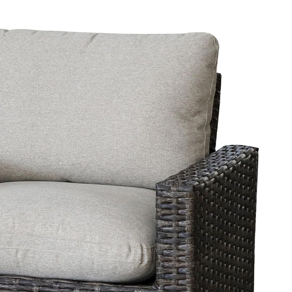 Summit Home St. Thomas Swivel Rocker Chair in Gray, , large