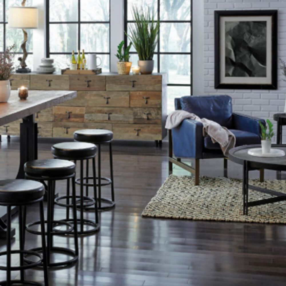 Classic Home Chazzie Leather Club Chair in Blue Shop NFM