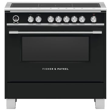 Fisher & Paykel 36" Classic Induction Range with 5 Burners in Black, , large