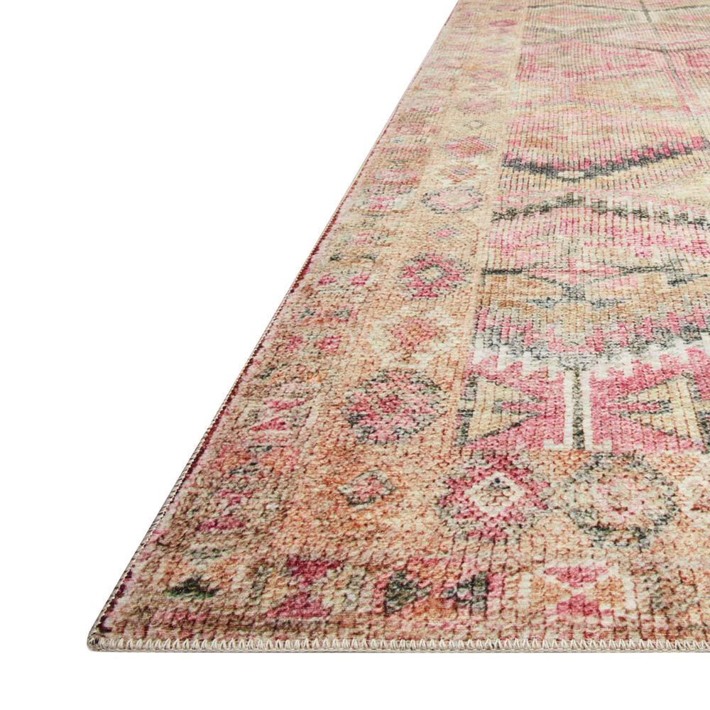 Loloi II Layla  2&#39; x 5&#39; Pink and Lagoon Area Rug, , large