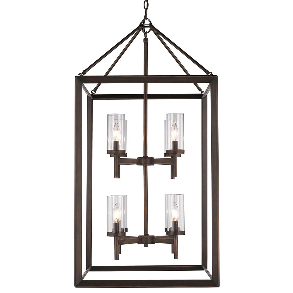 Golden Lighting Smyth 8-Light Pendant in Gunmetal Bronze, , large