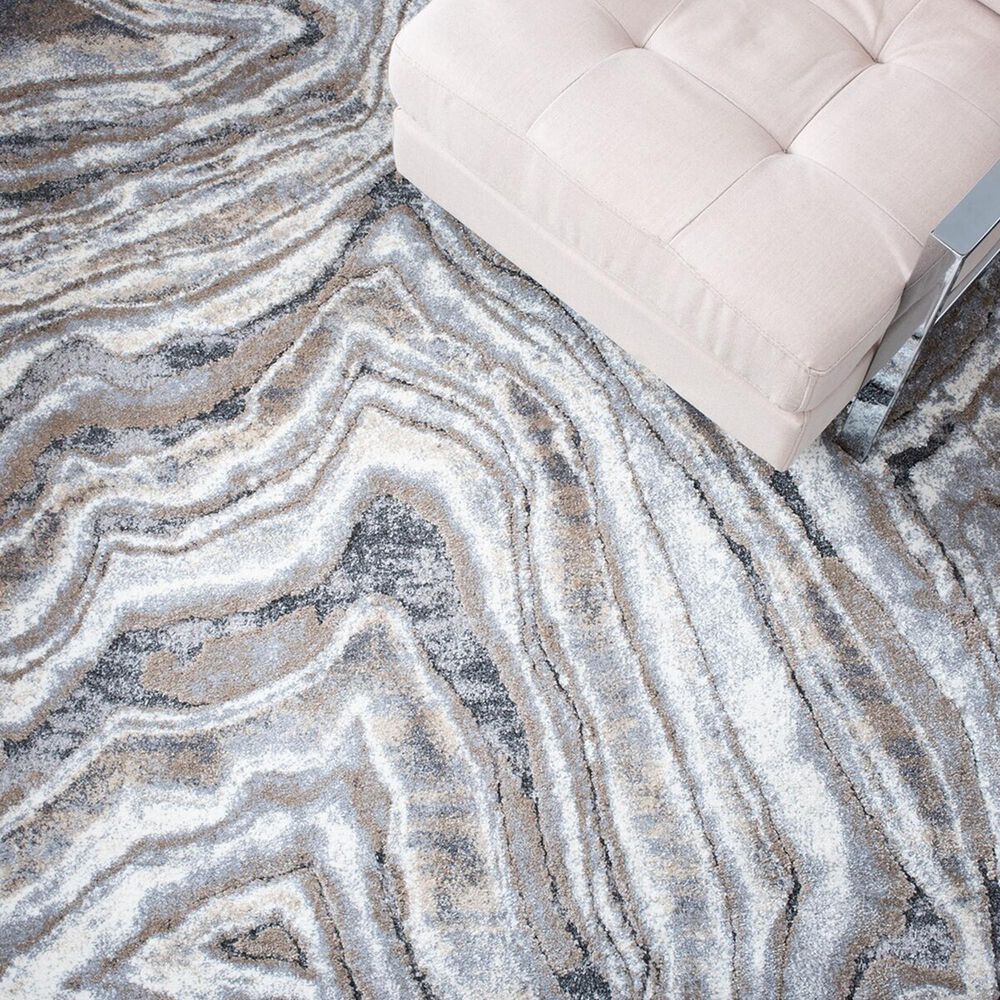 Safavieh Cyrus Shag 4&#39;5&quot; x 6&#39;5&quot; Beige and Grey Area Rug, , large
