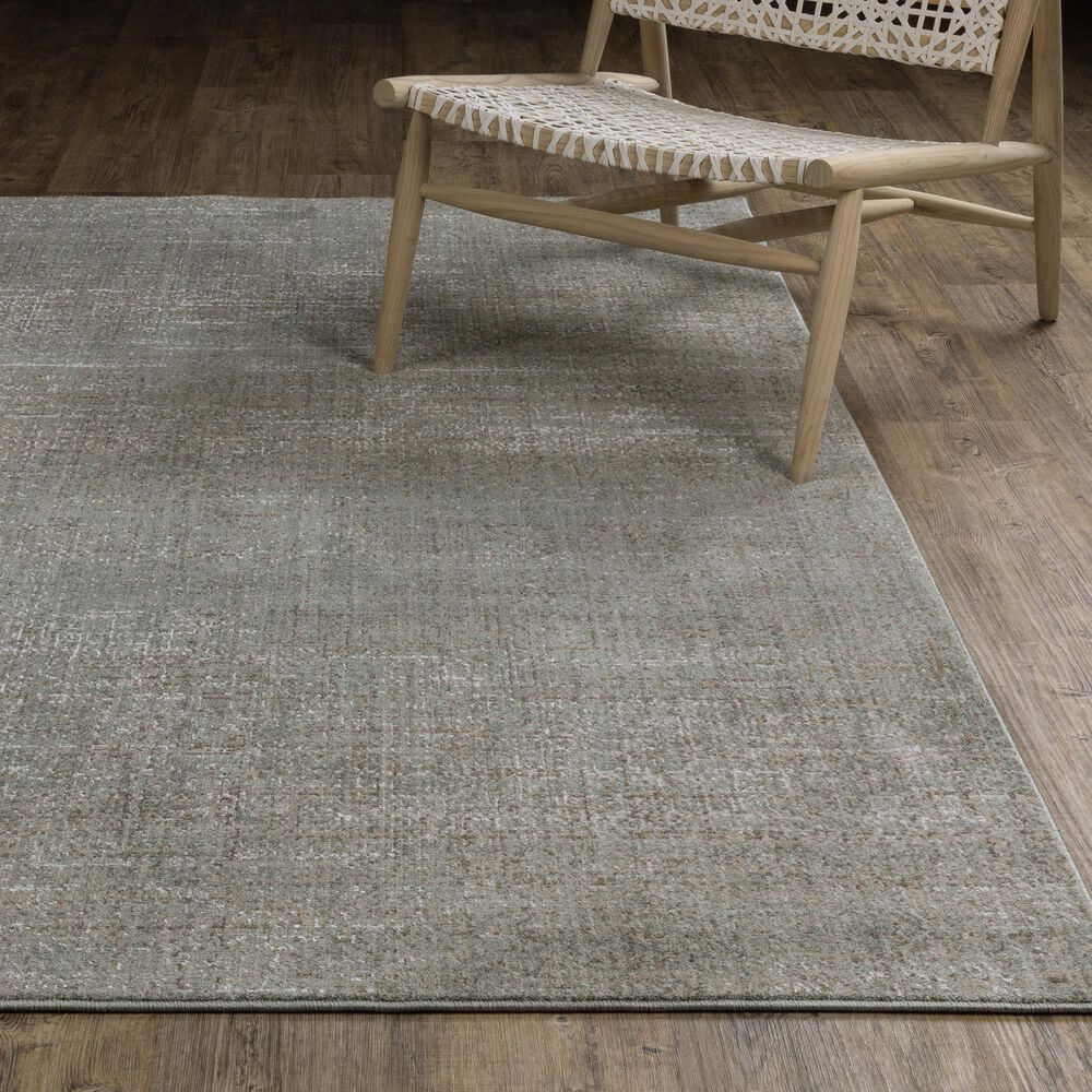 Oriental Weavers Mallory MAL01 Grey and Blue 3&#39;3&quot; x 5&#39; Area Rug, , large