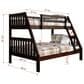 Forest Grove Mission Twin over Full Bunk Bed in Dark Cappuccino, , large
