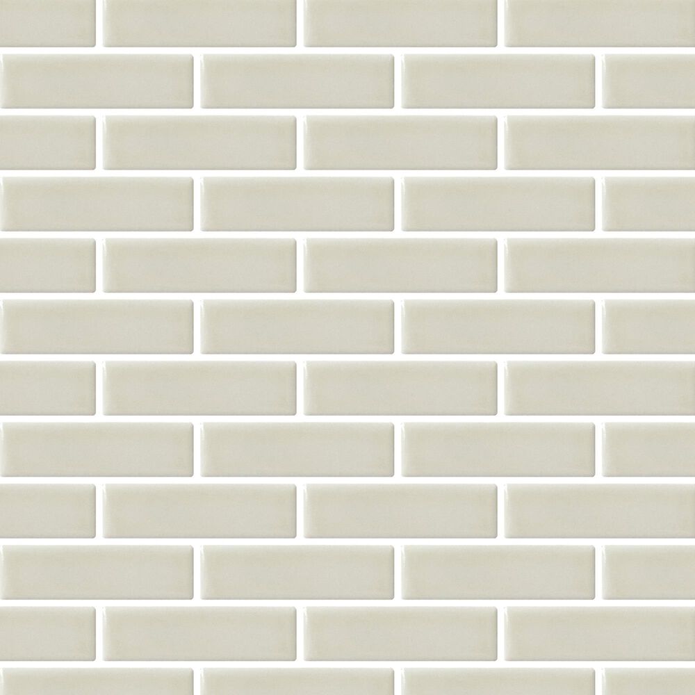 Emser Savvy Oat 1" x 3" on 11" x 12" Glazed Porcelain Mosaic Sheet, , large