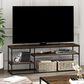 HOMLUX 60" TV Stand with 2 Open Storage Shelves in Columbia Walnut, , large
