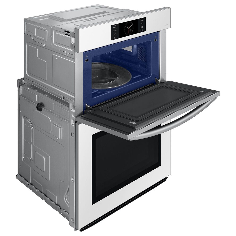 Samsung Bespoke 2-Piece Kitchen Package with White Bespoke 30" Combination Wall Oven and Stainless Steel 36" Gas Cooktop, , large