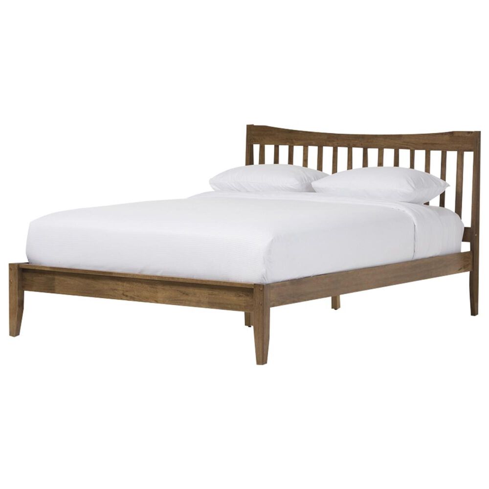 Baxton Studio Edeline Full Platform Bed in Walnut Brown, , large