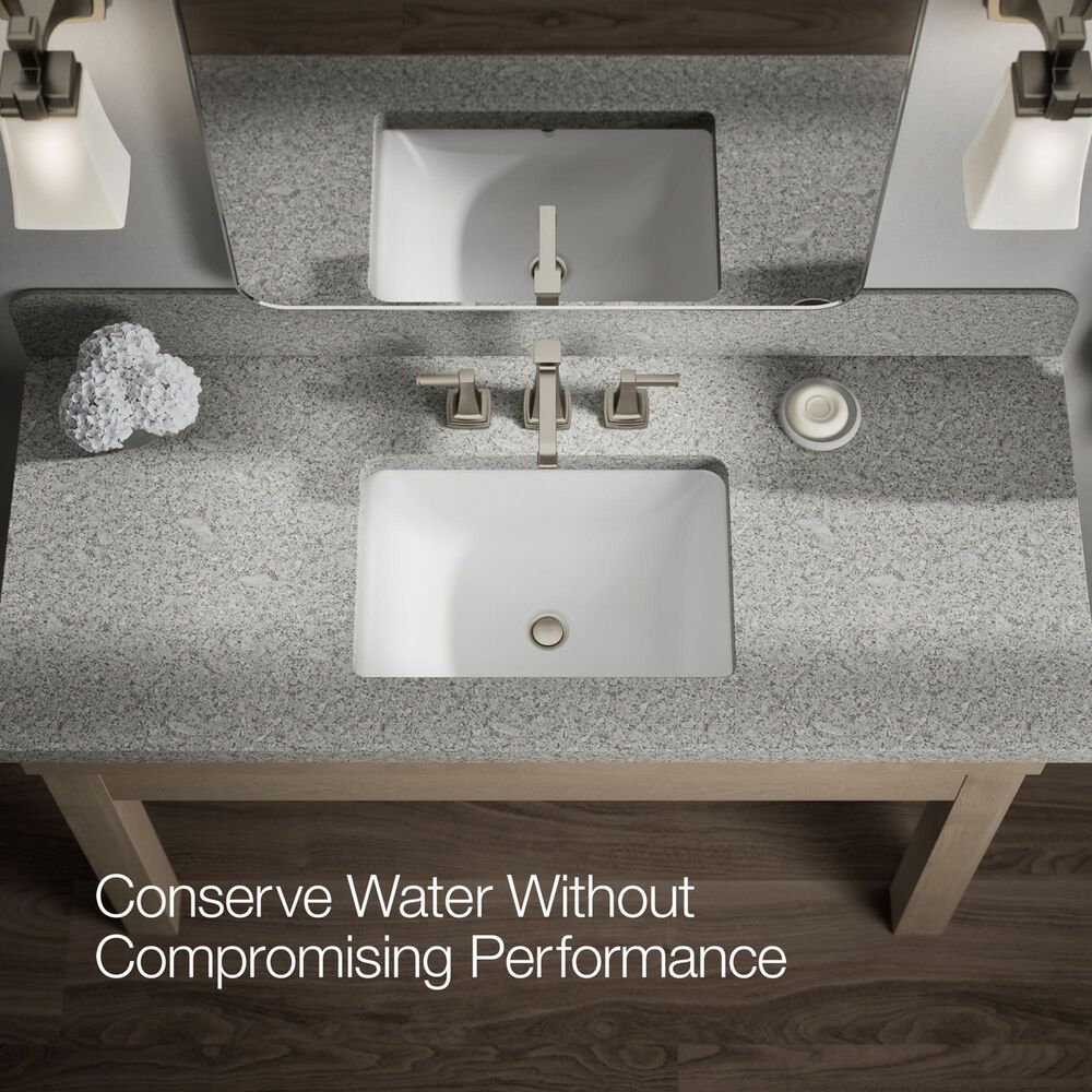 Kohler Riff Widespread Bathroom Sink Faucet in Vibrant Brushed Nickel, , large