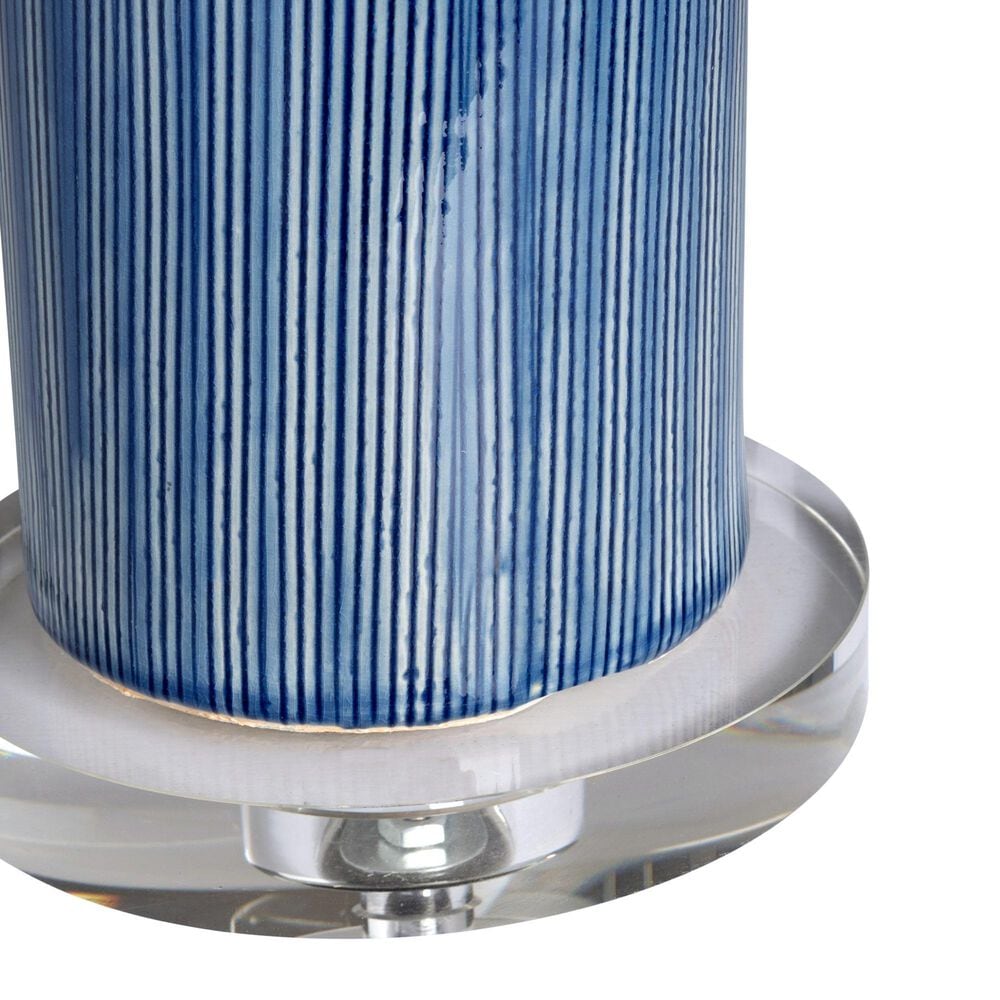 Slatehouse Knox Table Lamp in Blue and Clear, , large