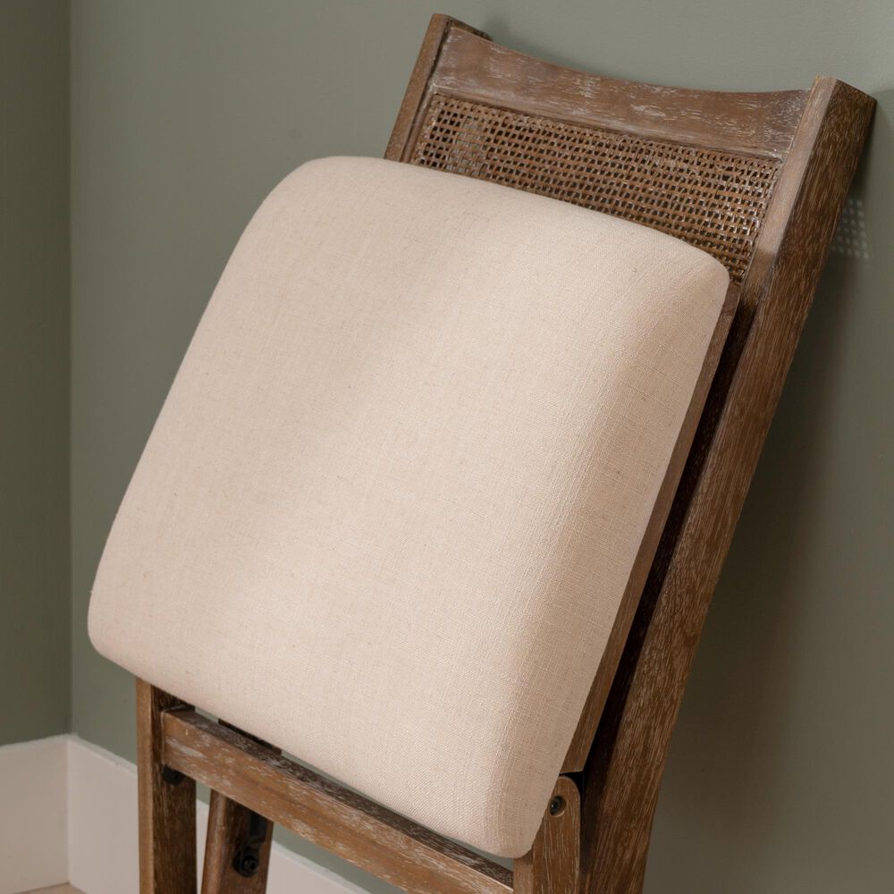 Linon Home Decor Bauer Cane Folding Side Chair in Brown, , large