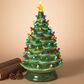 The Gerson Company Lighted Musical Ceramic Christmas Tree in Green, , large