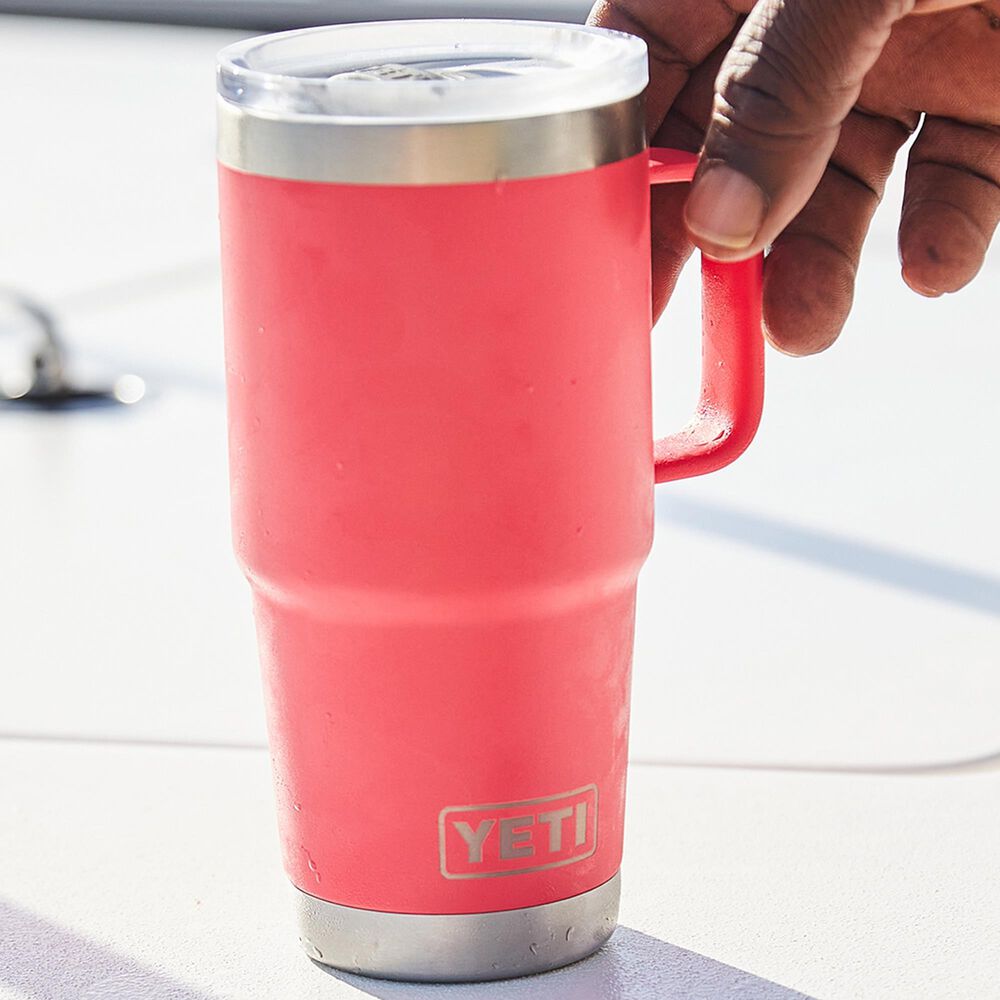 YETI Rambler 20 Oz Travel Mug with StrongHold Lid in Tropical Pink, , large