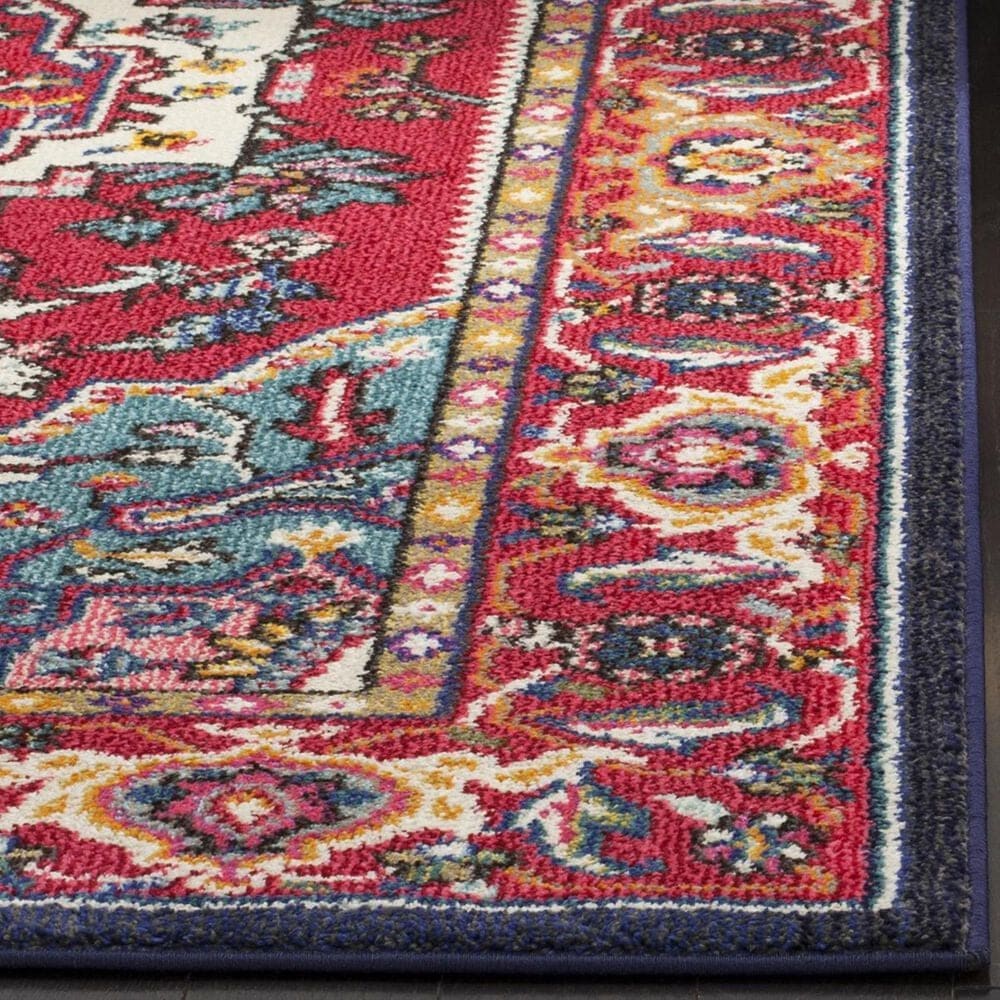Safavieh Monaco MNC207C-1218 12&#39; x 18&#39; Red/Turquoise Area Rug, , large