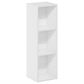 HOMLUX 3-Tier Bookcase Open Multipurpose Display Rack with Adjustable Shelves in White, , large