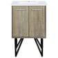 Lexora Home Lancy 24" Single Bathroom Vanity in Rustic Acacia with 2 cm White Cultured Marble Top and Rectangular Sink, , large