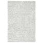 Safavieh Micro-Loop MLP176F 4" x 6" Light Grey and Ivory Area Rug, , large