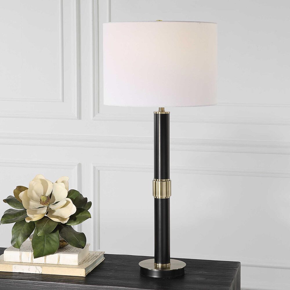 Uttermost 32&quot; Table Lamp in Black and Gold, , large
