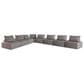 Ashley Bree Zee 8-Piece Outdoor Sectional in Brown, , large