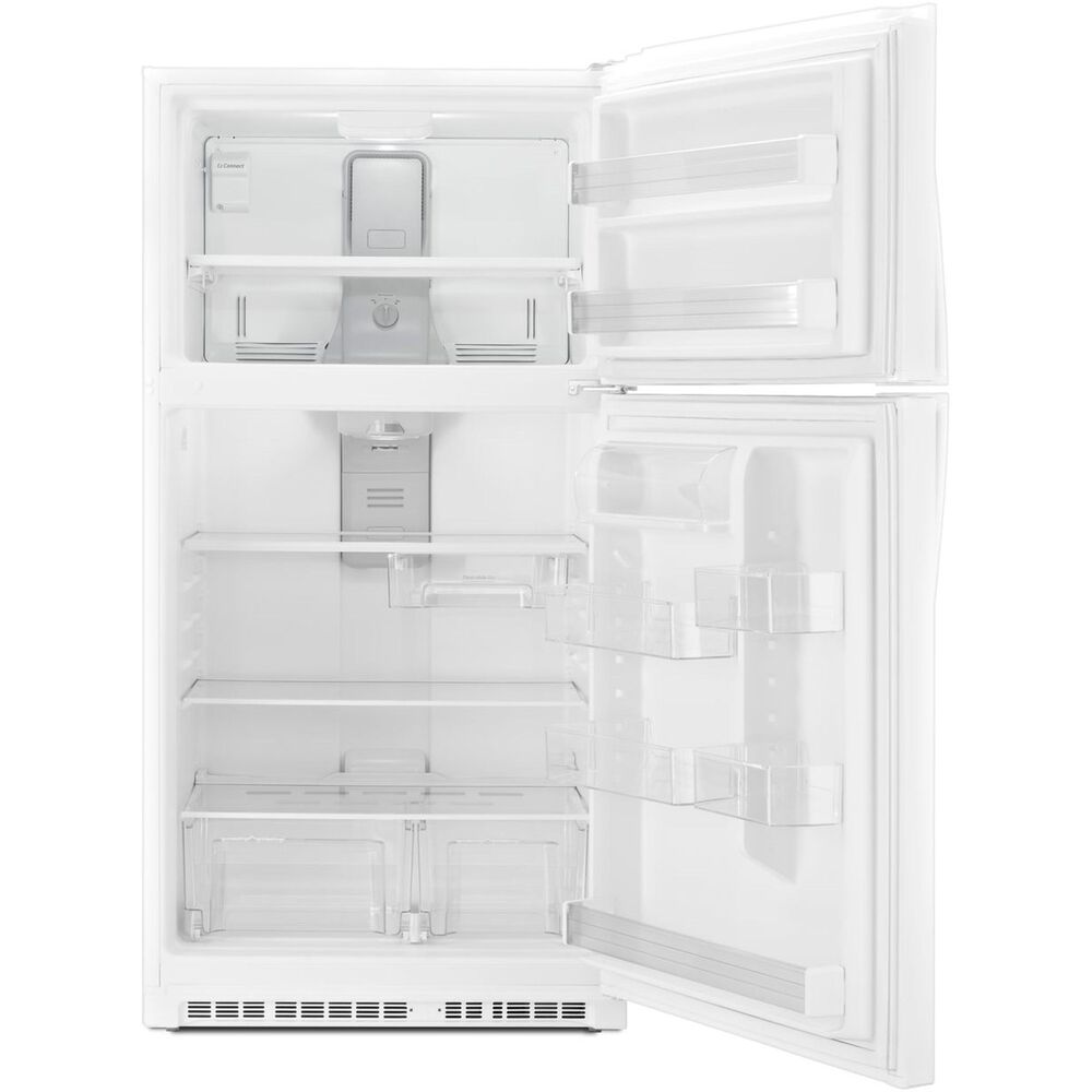 Whirlpool 21 Cu. Ft. 33" Wide Top Freezer Refrigerator in White, , large