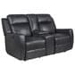 Bassett Norwood Power Reclining Loveseat in Slate, , large