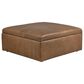 Jonathan Louis Accent Large Square Storage Ottoman in Harlow Desert Taupe, , large