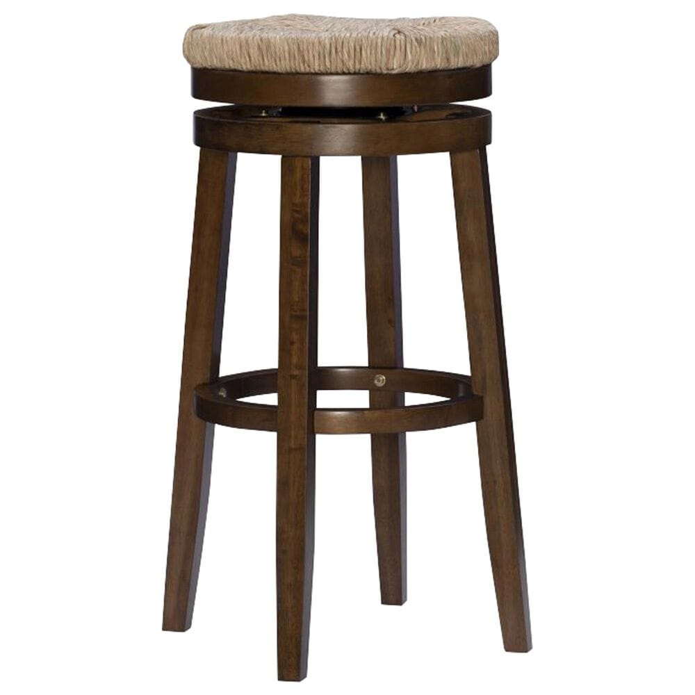 Parkerville Furniture Line Maya Swivel Bar Stool in Brown Walnut, , large