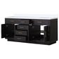 Lexora Home Abbey 72" Double Bathroom Vanity in Black Oak with 2 cm White Quartz Top and Rectangular Sinks, , large