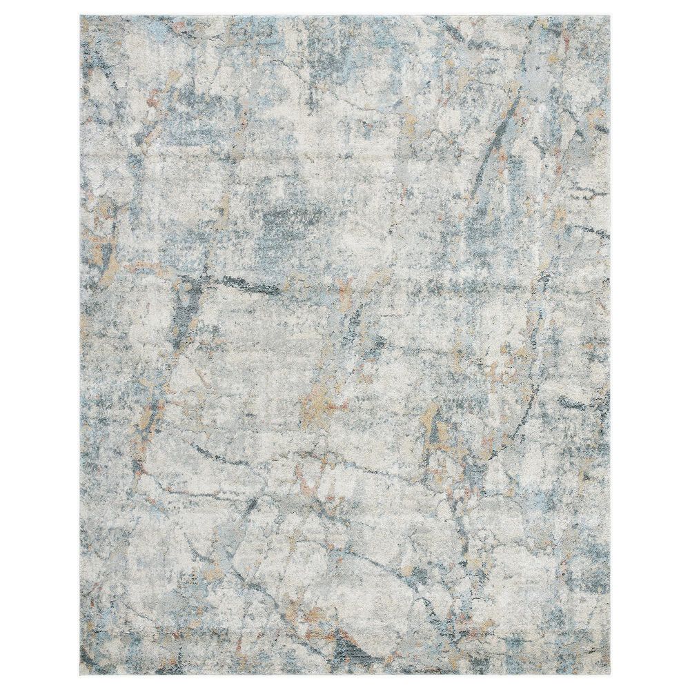 Surya Avellino 10" x 14" Light Beige, Gray, Pale Blue, Tan, Deep Teal and Rose Area Rug, , large